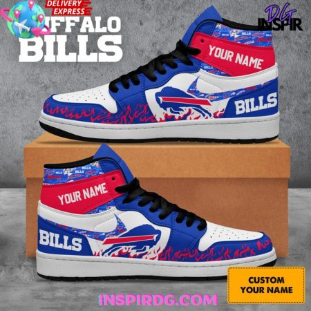 Buffalo Bills AJ1 High Sneakers Shoes For Men And Women