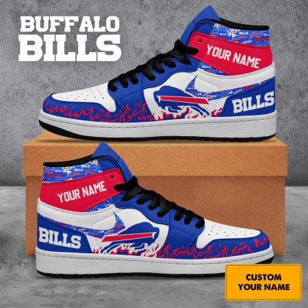 Buffalo Bills AJ1 High Sneakers Shoes For Men And Women