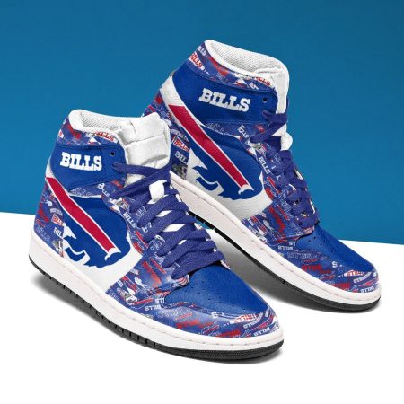 Buffalo Bills NFL AJ1 High Sneakers Shoes For Men And Women