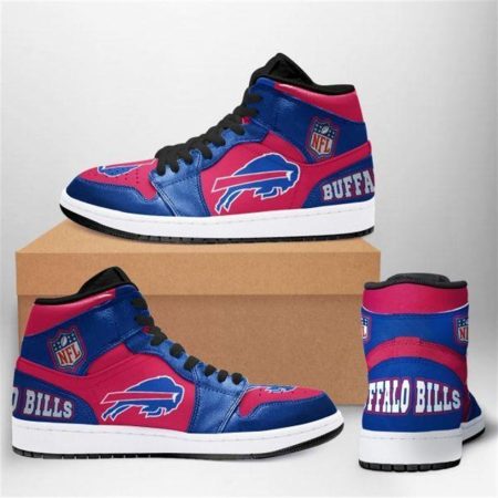 Buffalo Bills NFL AJ1 High Sneakers Shoes For Men And Women
