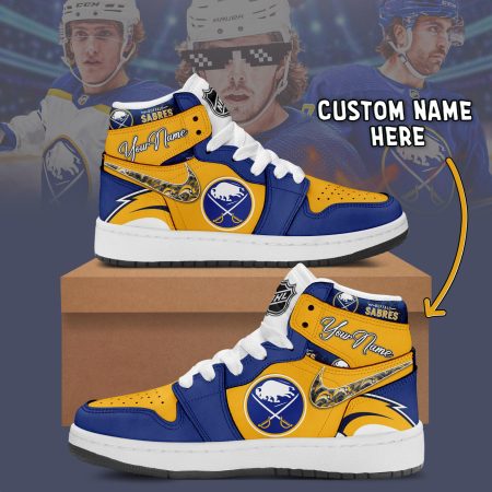 Buffalo Sabres AJ1 High Sneakers Shoes For Men And Women