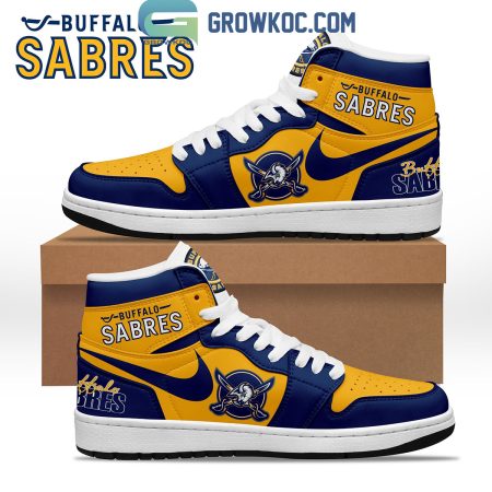 Buffalo Sabres AJ1 High Sneakers Shoes For Men And Women
