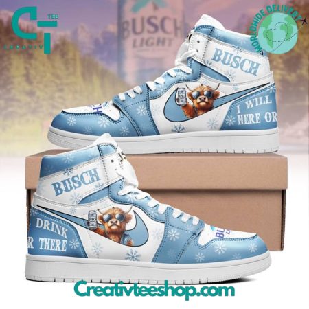 Busch Beer  AJ1 High Sneakers Shoes For Men And Women