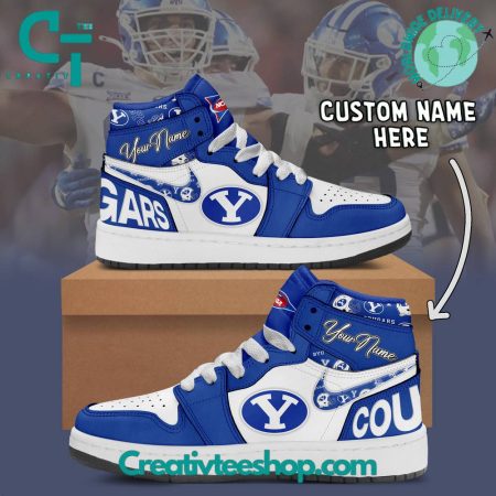 BYU Cougars AJ1 High Sneakers Shoes For Men And Women