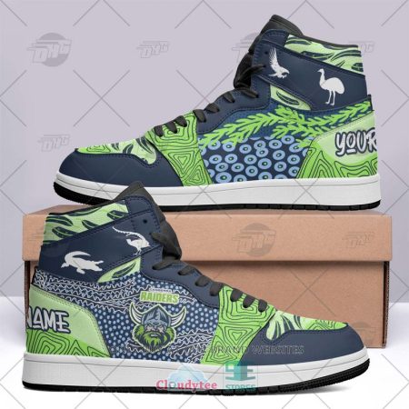Canberra Raiders NRL AJ1 High Sneakers Shoes For Men And Women