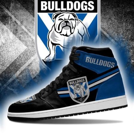 Canterbury-Bankstown Bulldogs NRL AJ1 High Sneakers Shoes For Men And Women