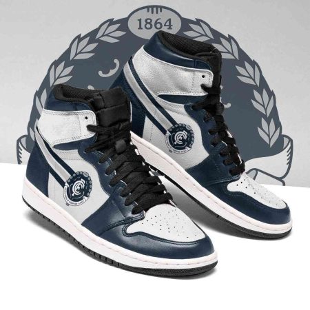 Carlton Blues AFL AJ1 High Sneakers Shoes For Men And Women