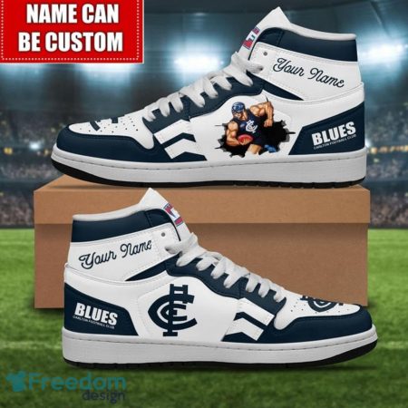 Carlton Blues AJ1 High Sneakers Shoes For Men And Women