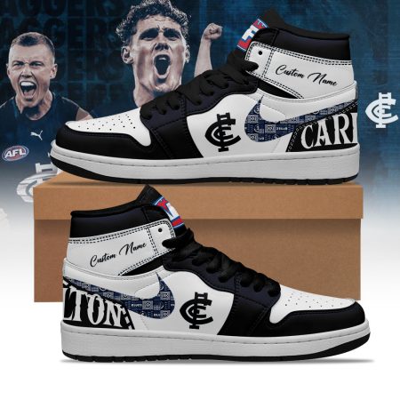 Carlton Blues AJ1 High Sneakers Shoes For Men And Women