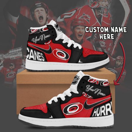 Carolina Hurricanes AJ1 High Sneakers Shoes For Men And Women