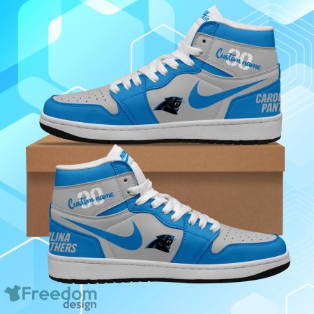 Carolina Panthers AJ1 High Sneakers Shoes For Men And Women