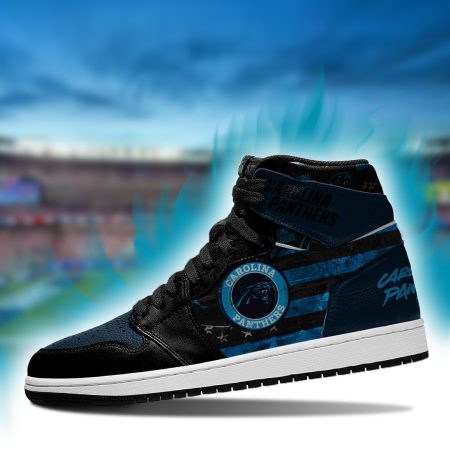 Carolina Panthers NFL AJ1 High Sneakers Shoes For Men And Women