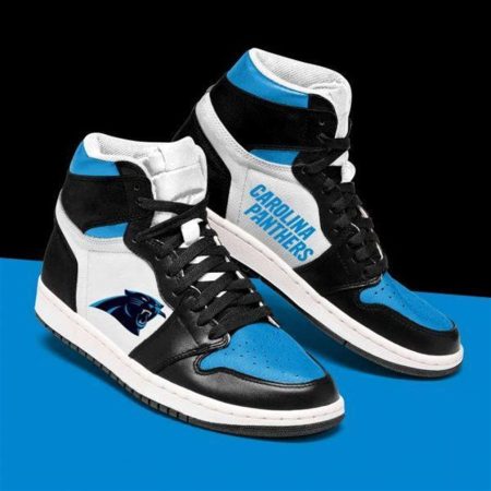 Carolina Panthers NFL AJ1 High Sneakers Shoes For Men And Women