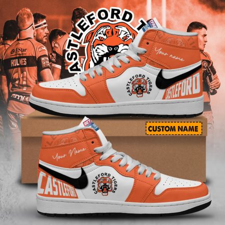 Castleford Tigers AJ1 High Sneakers Shoes For Men And Women
