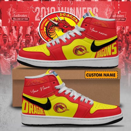 Catalans Dragons AJ1 High Sneakers Shoes For Men And Women