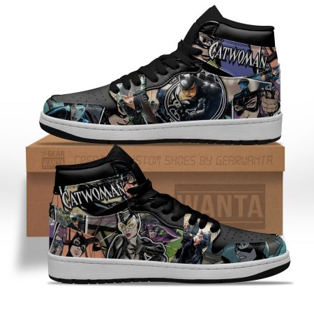 Catwoman AJ1 High Sneakers Shoes For Men And Women