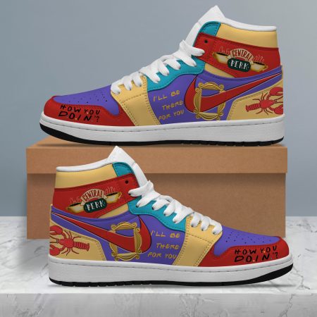 Central Perk AJ1 High Sneakers Shoes For Men And Women