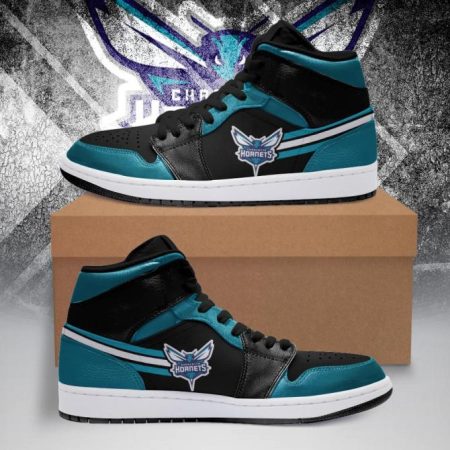 Charlotte Hornets NBA AJ1 High Sneakers Shoes For Men And Women