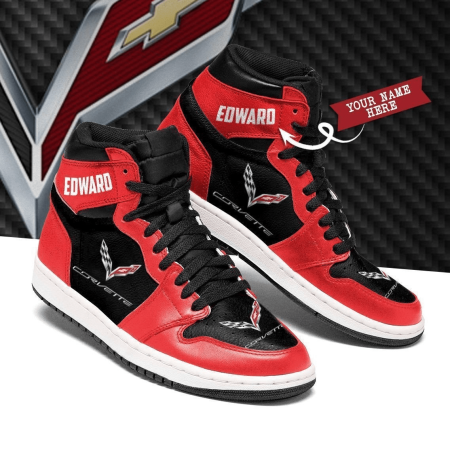 Chevrolet Corvette AJ1 High Sneakers Shoes For Men And Women