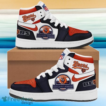 Chicago Bears AJ1 High Sneakers Shoes For Men And Women