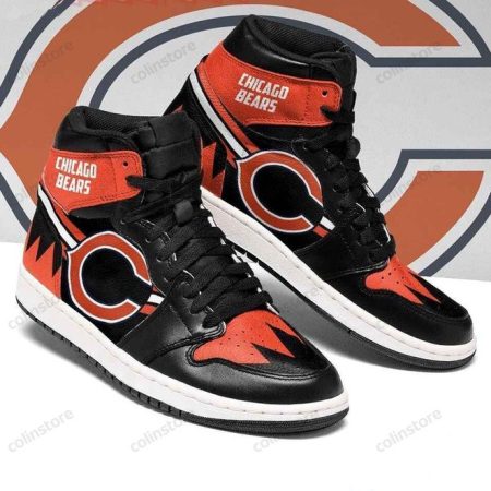Chicago Bears NFL AJ1 High Sneakers Shoes For Men And Women