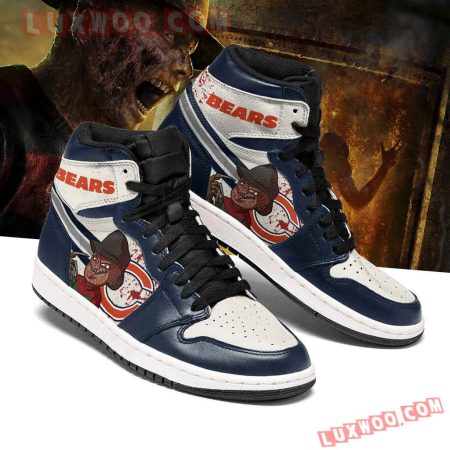 Chicago Bears NFL AJ1 High Sneakers Shoes For Men And Women