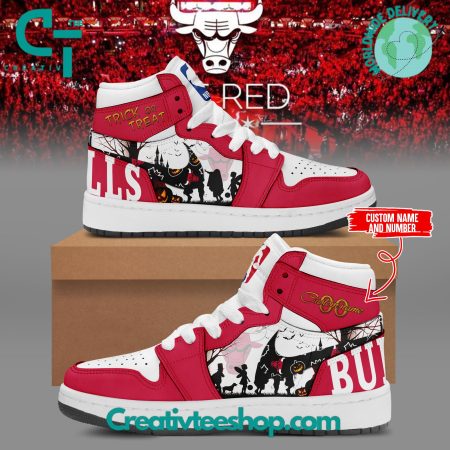 Chicago Bulls AJ1 High Sneakers Shoes For Men And Women