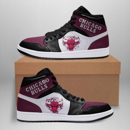 Chicago Bulls NBA AJ1 High Sneakers Shoes For Men And Women