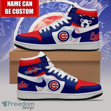 Chicago Cubs AJ1 High Sneakers Shoes For Men And Women