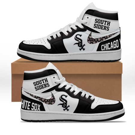 Chicago White Sox AJ1 High Sneakers Shoes For Men And Women