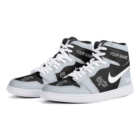 Chicago White Sox AJ1 High Sneakers Shoes For Men And Women