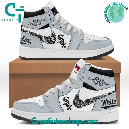 Chicago White Sox AJ1 High Sneakers Shoes For Men And Women