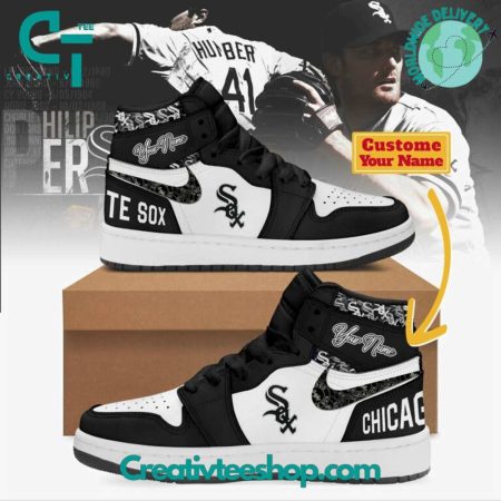 Chicago White Sox AJ1 High Sneakers Shoes For Men And Women