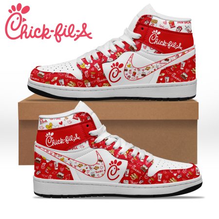 Chick-fil-A AJ1 High Sneakers Shoes For Men And Women