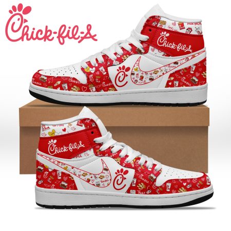 Chick-fil-A AJ1 High Sneakers Shoes For Men And Women