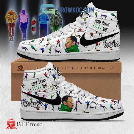 Chris Brown AJ1 High Sneakers Shoes For Men And Women