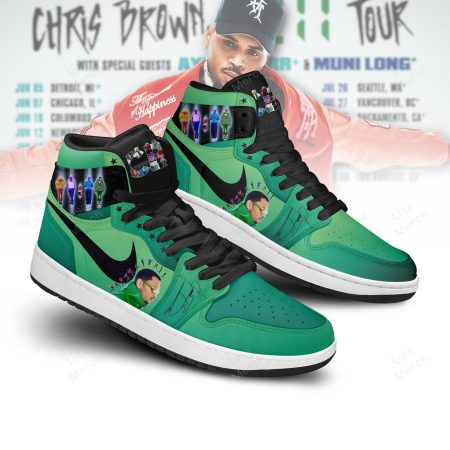Chris Brown AJ1 High Sneakers Shoes For Men And Women