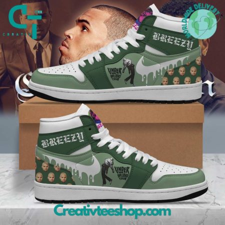 Chris Brown AJ1 High Sneakers Shoes For Men And Women