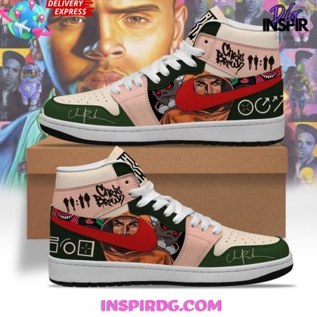 Chris Brown AJ1 High Sneakers Shoes For Men And Women
