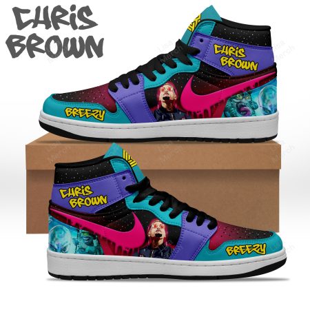 Chris Brown AJ1 High Sneakers Shoes For Men And Women
