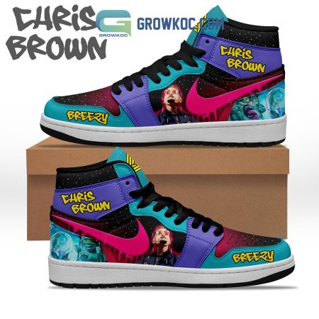 Chris Brown AJ1 High Sneakers Shoes For Men And Women