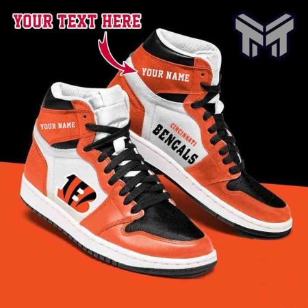 Cincinnati Bengals AJ1 High Sneakers Shoes For Men And Women