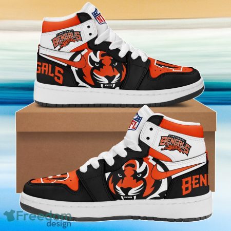 Cincinnati Bengals AJ1 High Sneakers Shoes For Men And Women