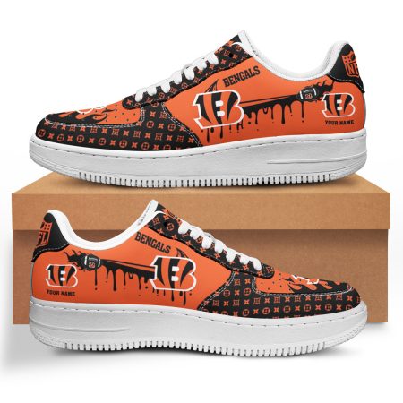 Cincinnati Bengals NFL Air Low-Top Sneakers Shoes For Men And Women