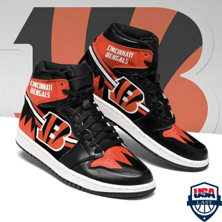 Cincinnati Bengals NFL AJ1 High Sneakers Shoes For Men And Women