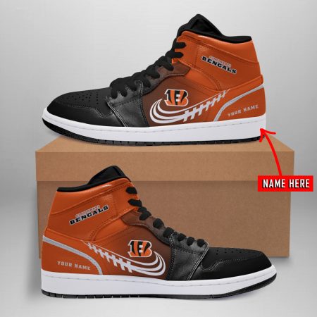 Cincinnati Bengals NFL AJ1 High Sneakers Shoes For Men And Women