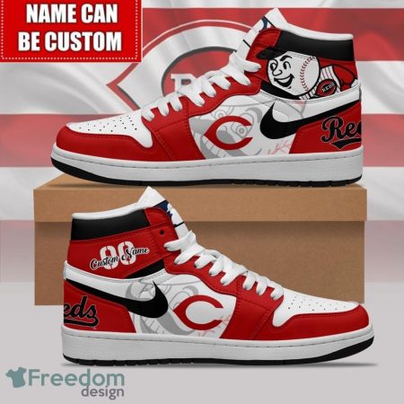 Cincinnati Reds AJ1 High Sneakers Shoes For Men And Women