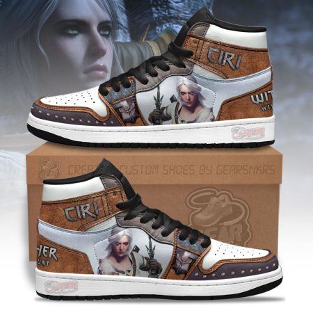 Ciri The Witcher AJ1 High Sneakers Shoes For Men And Women