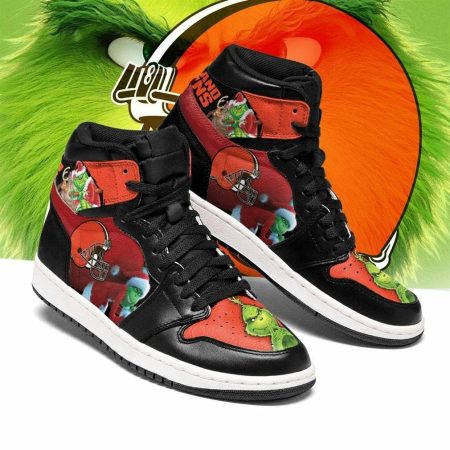 Cleveland Browns NFL AJ1 High Sneakers Shoes For Men And Women