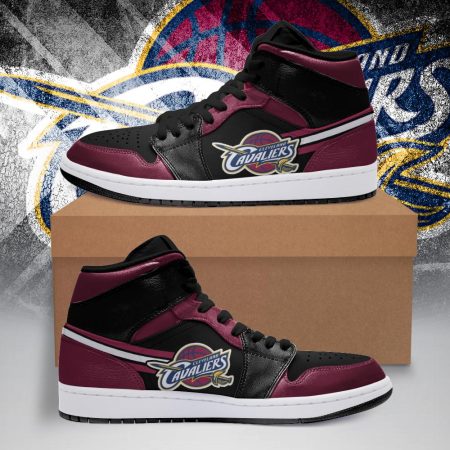 Cleveland Cavaliers NBA AJ1 High Sneakers Shoes For Men And Women